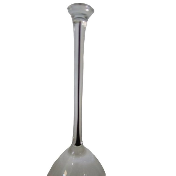 Black Core Stem Thin Crystal Wine Glass Multi Purpose GUC Unmarked - Picture 8 of 12